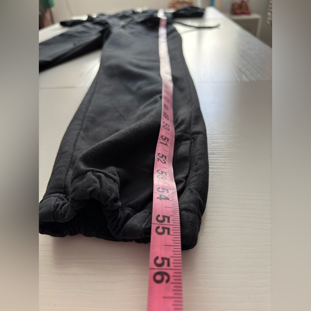 Paige Jeans Black Buttoned Jumpsuit With Belt Size 0 - Picture 8 of 9